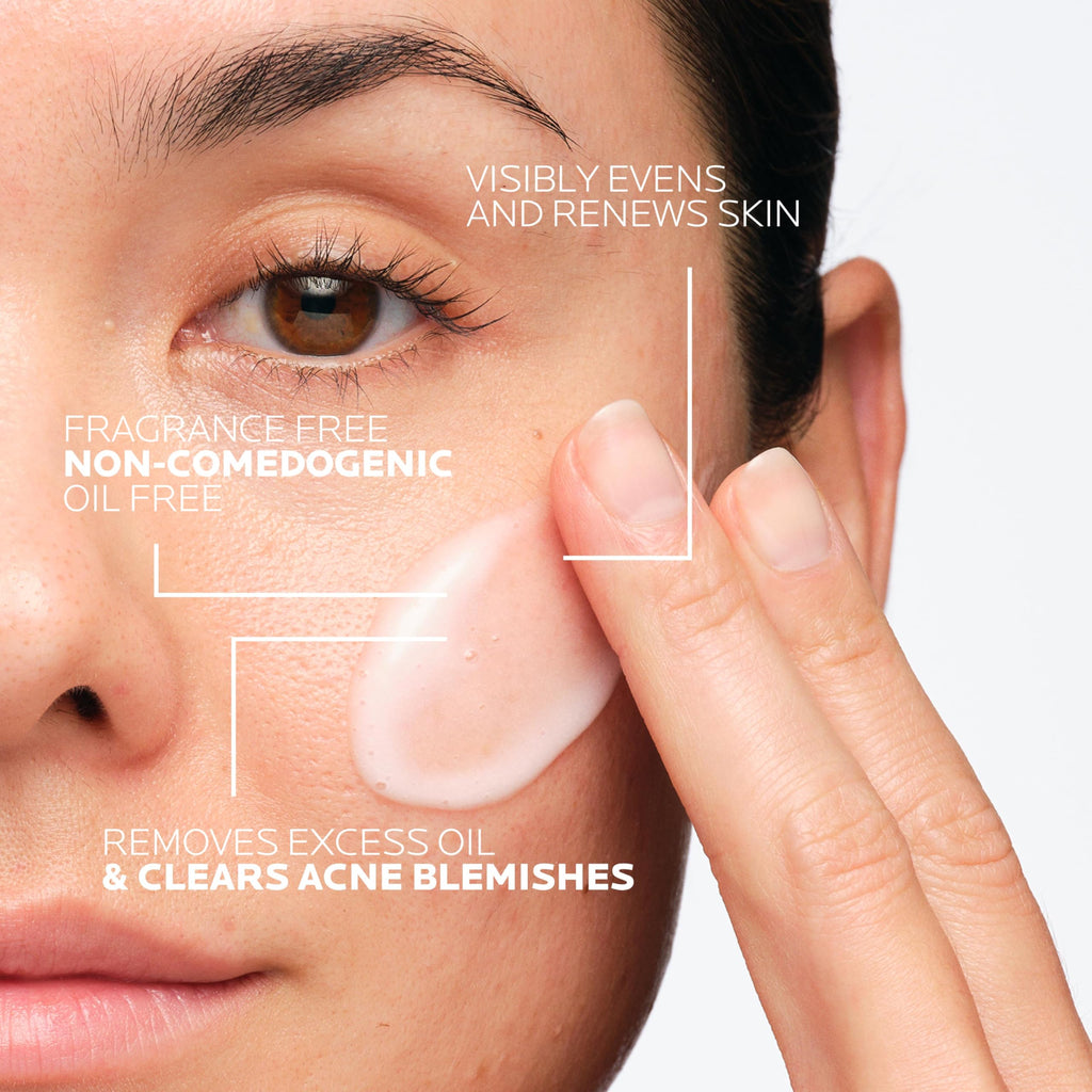 La Roche-Posay Effaclar Dual 4% Benzoyl Peroxide Acne Face Wash 6.76oz | Acne treatment with LHA exfoliant helps clear and prevent blemishes. Paraben free, oil free acne wash.