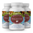 Perfect Supplements – Perfect Desiccated Liver – 120 Capsules - Undefatted Beef Liver – Natural Source of Protein, Iron, Vitamins A & B