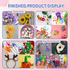 400 PCS Pipe Cleaners Bulk, 40 Colors Chenille Stems Pipe Cleaners Craft