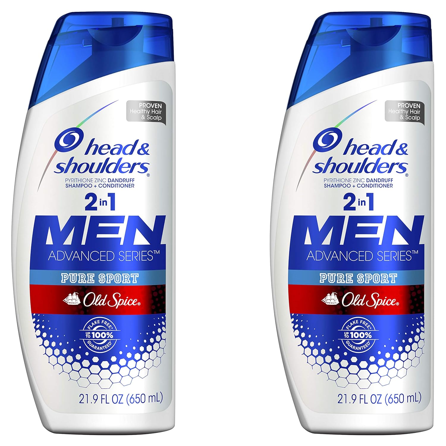 Buy now Head & Shoulders Shampoo and Conditioner 2 in 1, Anti Dandruff Treatment and Scalp Care, Old Spice Pure Sport for Men, 23.7 fl oz, Twin Pack at indiglob india