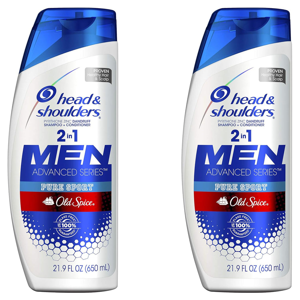 Buy now Head & Shoulders Shampoo and Conditioner 2 in 1, Anti Dandruff Treatment and Scalp Care, Old Spice Pure Sport for Men, 23.7 fl oz, Twin Pack Z 2in1 21.9 OZ (Pack of 2) at indiglob india