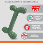 Nylabone Power Chew Easy Hold Bone Dog Chew Toy, Bacon Flavor, Large