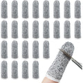 Buy now Honoson 60 Pieces Finger Cots Cut Resistant Finger Protector Reusable Thumb Sleeve Anti Slip Thumb Protectors Guards for Kitchen Sculpture Work Default at indiglob india