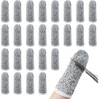 Buy now Honoson 60 Pieces Finger Cots Cut Resistant Finger Protector Reusable Thumb Sleeve Anti Slip Thumb Protectors Guards for Kitchen Sculpture Work Default at indiglob india