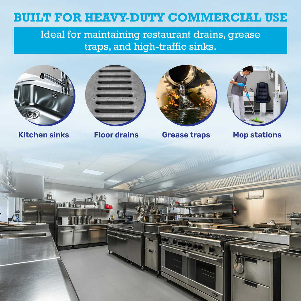 Dr. Pooper Drain Cleaner & Maintenance – Grease Trap & Pipe, Septic Safe