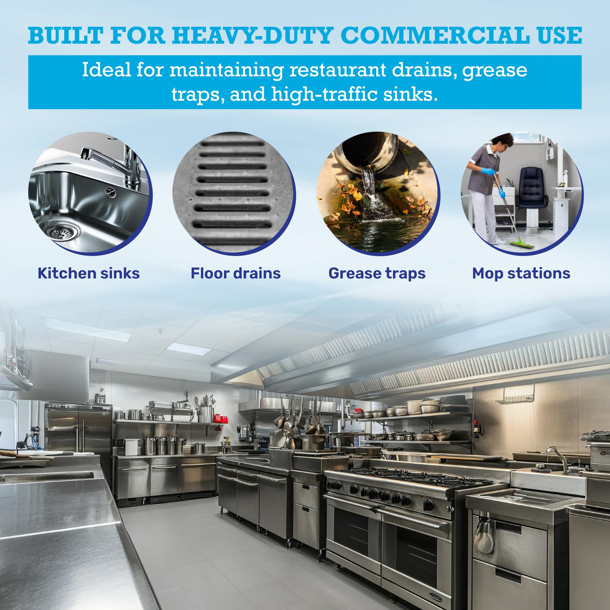 Dr. Pooper Drain Cleaner & Maintenance – Grease Trap & Pipe, Septic Safe
