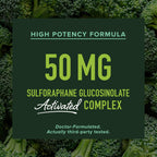 50MG Sulforaphane Supplement from Broccoli Sprouts, Doctor-Formulated | NRF2 Activation, Cellular Health & Immune Support, Glucoraphanin & Myrosinase, Third-Party Tested, 60 Broccoli Seed Beadlets