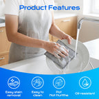 Solara Lux Scrub Cloths,Dual Action Scrubber Pads with Soft Cotton Cloth Backing, Multi-Purpose Kitchen Cleaning Rags for Stove, Bathroom, Stainless Steel, Non-Scratch & Absorbent (6+6 Combo)