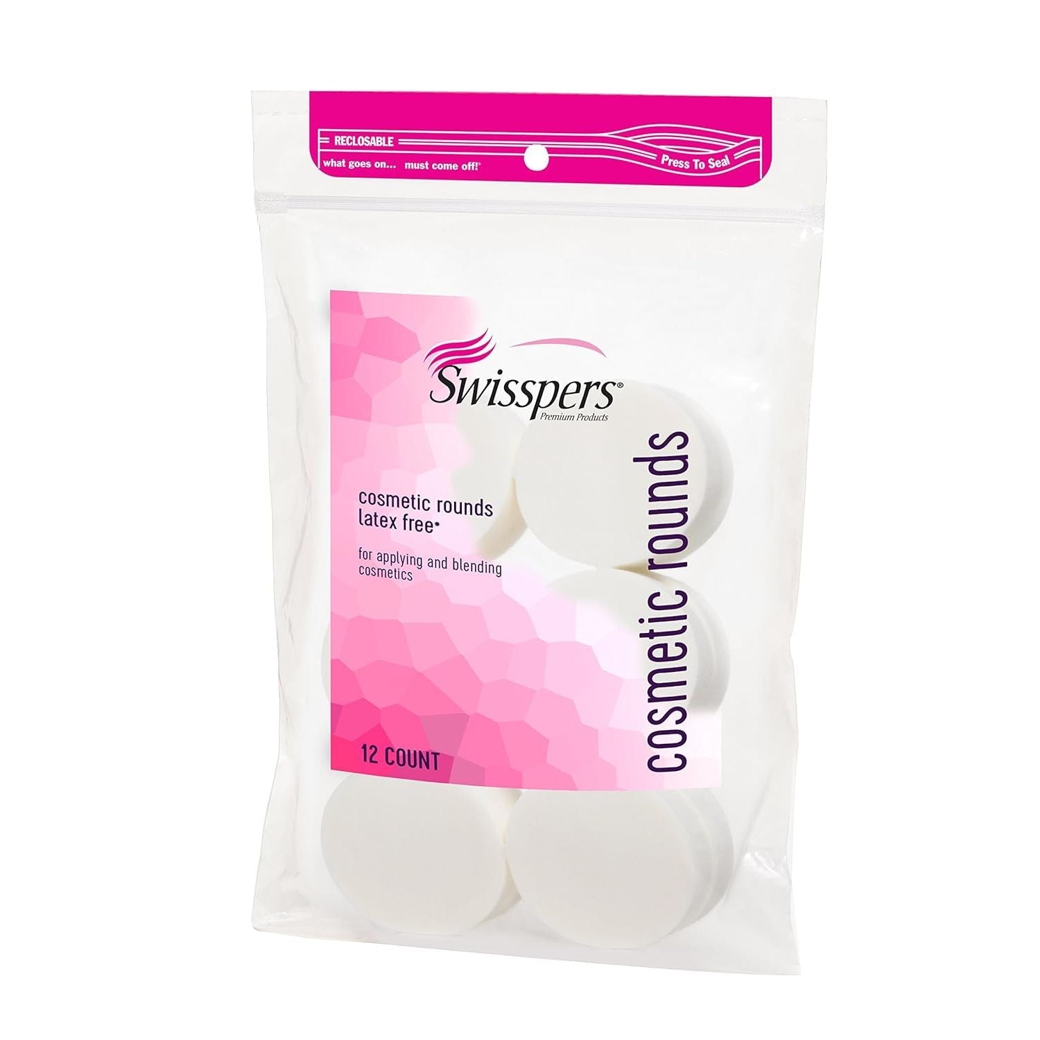 Buy now Swisspers Premium Cosmetic Wedges, Latex-Free Makeup Wedge, 32 per Package, 6 Packs (Total Count 192) 12 Count (Pack of 48) Round at indiglob india