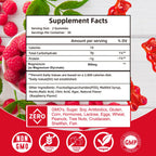 Magnesium Glycinate Gummies 500mg | Relaxation Calm Magnesium Gummies | Sugar-Free | Non-GMO | Gluten-Free | Vegan-Friendly for Adults & Kids (60 Raspberry Gummies)