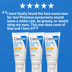 CeraVe Ultra-Light Moisturizing Lotion SPF 30, Sunscreen for Face, 1.7oz | Skin Care, Face Moisturizer, Hyaluronic Acid, Sunscreen Lotion, Facial Moisturizer, Oil Free, Matte Finish, Ceramides