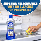 Bar Keepers Friend Cooktop Cleaner (2 x13 oz) + Scraper - Multipurpose Liquid Stovetop Cleanser, Safe for Use on Glass & Ceramic Cooking Surfaces, Copper, Brass, Chrome, Stainless Steel & Porcelain