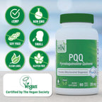 Buy now Health Thru Nutrition PQQ 20mg 60 Servings Pyrroloquinoline Quinone as PureQQ | Promotes Mitochondrial Biogenesis | Certified Vegan | Non-GMO Gluten Soy Free Capsules| Clean Label PQQ Supplement at indiglob india
