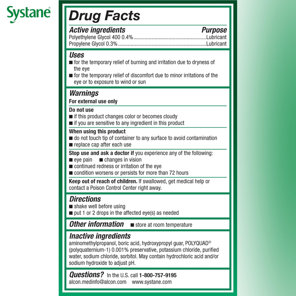 Systane Ultra Lubricating Eye Drops, 0.33 oz, Twin Pack