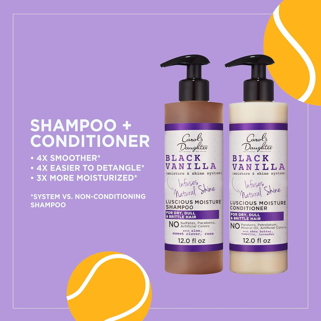 Buy now Carol's Daughter Black Vanilla Sulfate Free Shampoo and Conditioner Set for Curly, Wavy or Natural Hair, Moisturizing Hair Care for Dry, Damaged Split Ends, 1 Kit at indiglob india