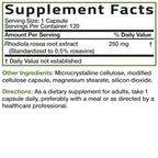 Bronson Rhodiola Rosea Adaptogen for Stress, Mood & Energy, 120 Capsules | Brain Health Support, Vegetarian, Non-GMO, Gluten-Free & Soy-Free