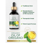Carlyle Organic Oil of Oregano Liquid Drops - 2 fl oz - 1 Year Supply | Vegan Herbal Supplement | Non-GMO, Gluten Free