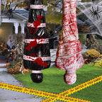 2 Packs 6ft Dead Body Bags Hanging Corpse Props Scary Halloween Decorations