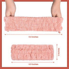 Buy now Chuangdi 3 Pieces Spa Headband for Women Facial Makeup Headband Soft Terry Cloth Hairband for Washing Face Mask Spa Shower Gifts(Dark Pink, Dark Blue, Milky-White) at indiglob india