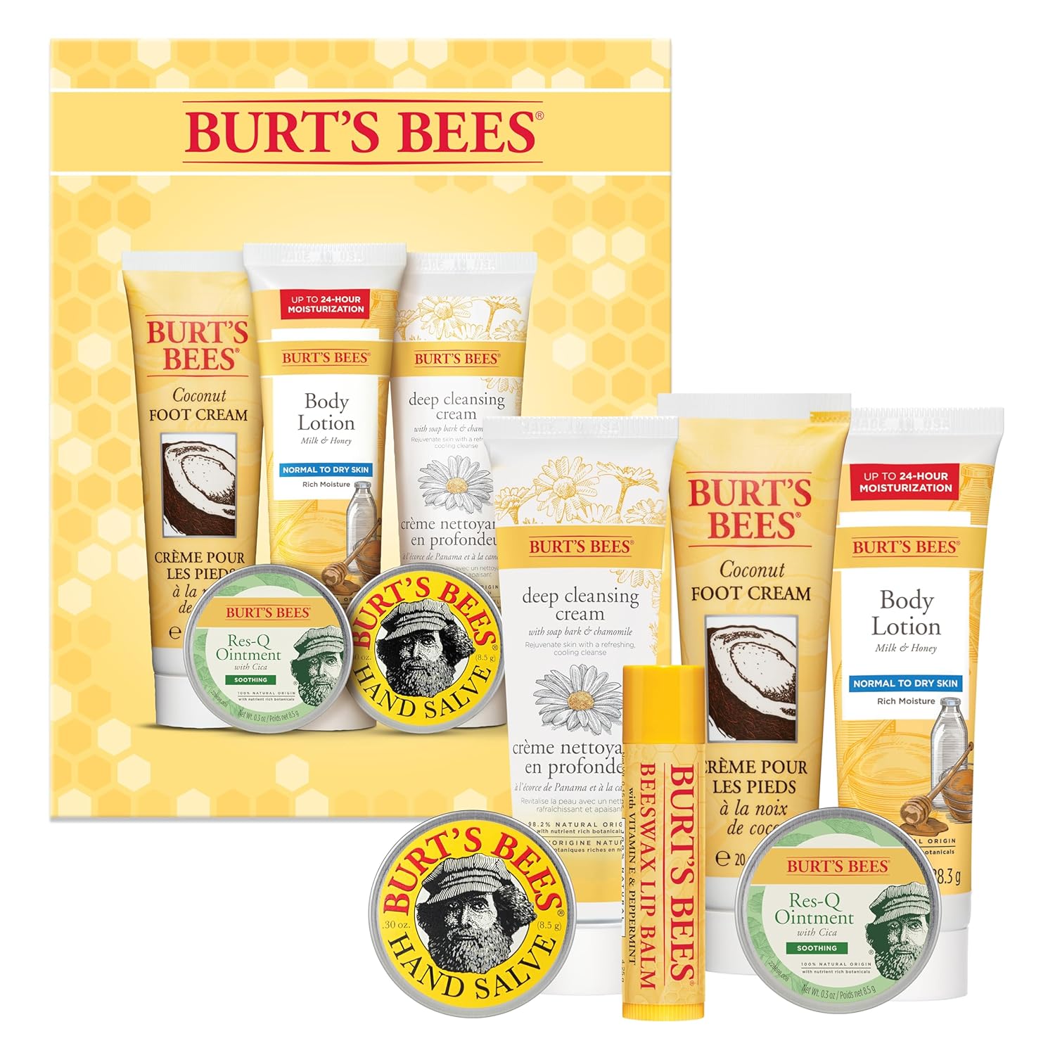 Buy now Burt's Bees Gifts Ideas - Classics Set, 6 Products in Giftable Tin â€“ Cuticle Cream, Hand Salve, Lip Balm, Res-Q Ointment, Hand Repair and Foot Cream 6 Count Timeless Minis Set at indiglob india