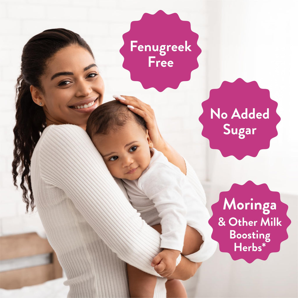 Legendairy Milk She's Flowing Lactation Hydration Mix, 18 Stick Packs | Blackberry Lemonade Electrolyte Sticks with Coconut Water, Moringa and Milk Thistle, Fenugreek-Free Postpartum Hydration