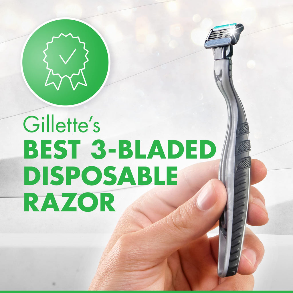 Buy now Gillette Mach3 Sensitive Razors for Men, Menâ€™s Disposable Razors, Pivoting Head for Close and Comfortable Shave, 7 Count at indiglob india