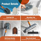 CLEANHOME Floor Scrub Brush Tile Tub Scrubber Brush