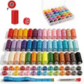VIZOSHI Sewing Thread Kit with Prewound Bobbins, 90PCS 36 Colors Polyester Thread Set, 400 Yards per Spool, for Sewing Machine & Hand Sewing, Quilting, Embroidery, Repairs, DIY Crafts