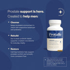 Prostate Support for Men, Urinary Flow & Bladder Care, 60 Capsules | With probiotics, black walnut, nettle, turmeric, lycopene, pumpkin seed, vitamin D3 & K2, zinc & selenium.
