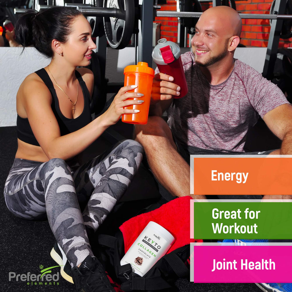 KEYTO Keto Collagen Protein with MCT Oil Powder - Chocolate | Grass Fed Pasture Raised Hydrolyzed Collagen Peptides, Keto, Paleo and Low Carb Friendly