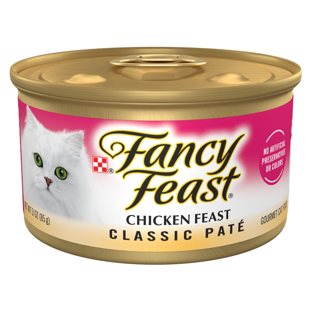 Purina Fancy Feast Classic Pate Wet Cat Food, 3 oz cans, 24-Pack