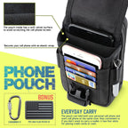 Buy now WYNEX Tactical Compass Phone Pouch, Large Molle Smartphone Holster Case Double Capacity Small Utility EDC Pouch with Compass Buckle and Carabiner at indiglob india