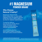 Natural Vitality Calm Magnesium Stick Packets | Relaxing Drink Mix Powder
