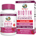 MARYRUTH'S Biotin Gummies, Hair Growth, Vegan, Sugar Free, Non-GMO, 60 Ct | Sugar Free, Vegan, Non-GMO, 2,500 mcg Biotin, Hair Skin and Nails