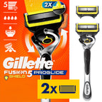 Buy now Gillette ProGlide Shield Razor for Men, Handle + 2 Blade Refills at indiglob india