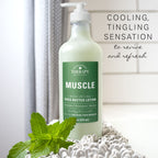 Village Naturals Therapy Muscle Shea Butter Lotion, Eucalyptus Mint Scent, 16 fl oz, Pack of 3