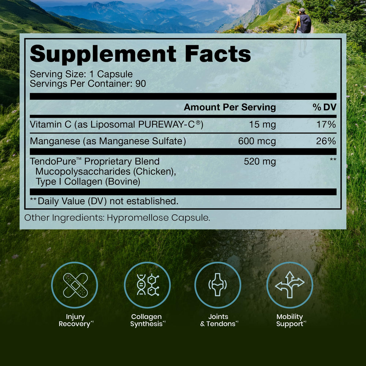 Pure Therapro Rx Acute Injury Tendon & Ligament Support, 90 Capsules