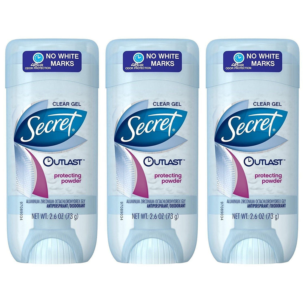 Buy now Secret Outlast Xtend Protecting Powder 2.6 OZ, Clear Gel Deodorant (Pack of 3) Default at indiglob india