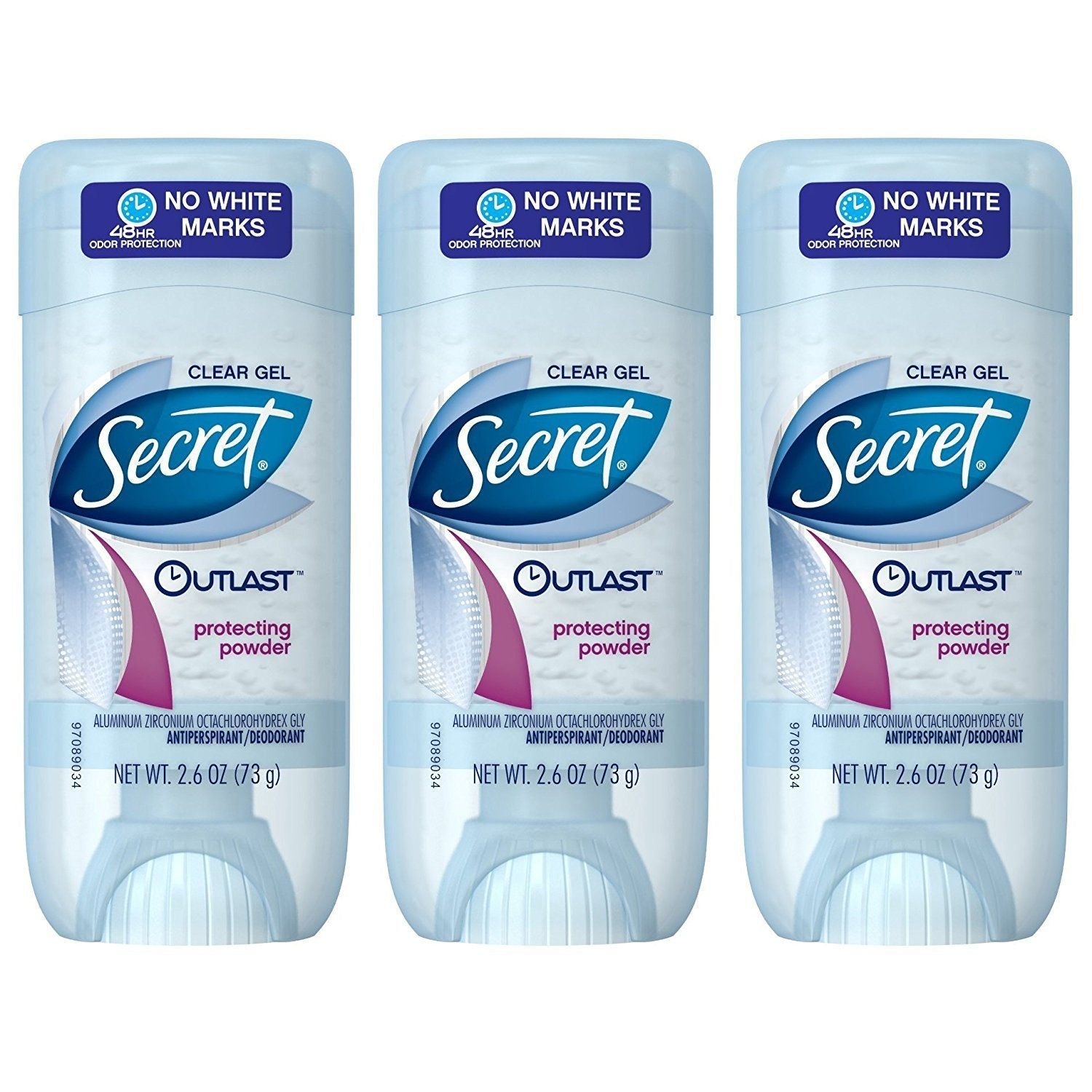 Buy now Secret Outlast Xtend Protecting Powder 2.6 OZ, Clear Gel Deodorant (Pack of 3) Default at indiglob india
