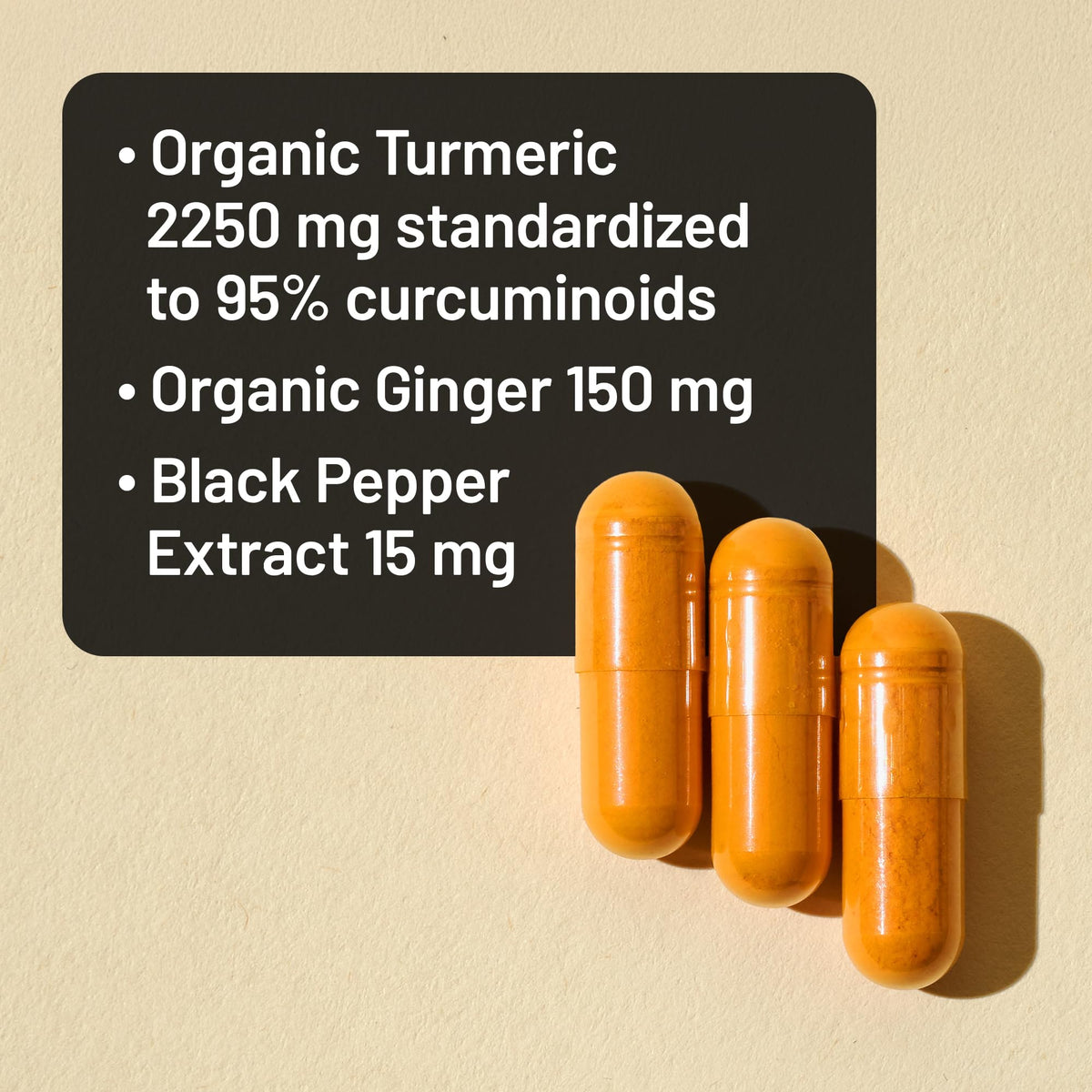 NatureWise Turmeric Curcumin + Ginger 2400mg Supplement, 90 Capsules