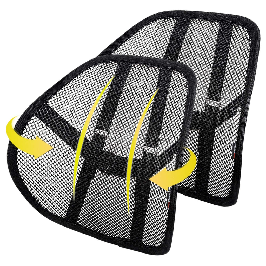 kingphenix 2-Pack Mesh Lumbar Support for Car and Office Chair Comfort