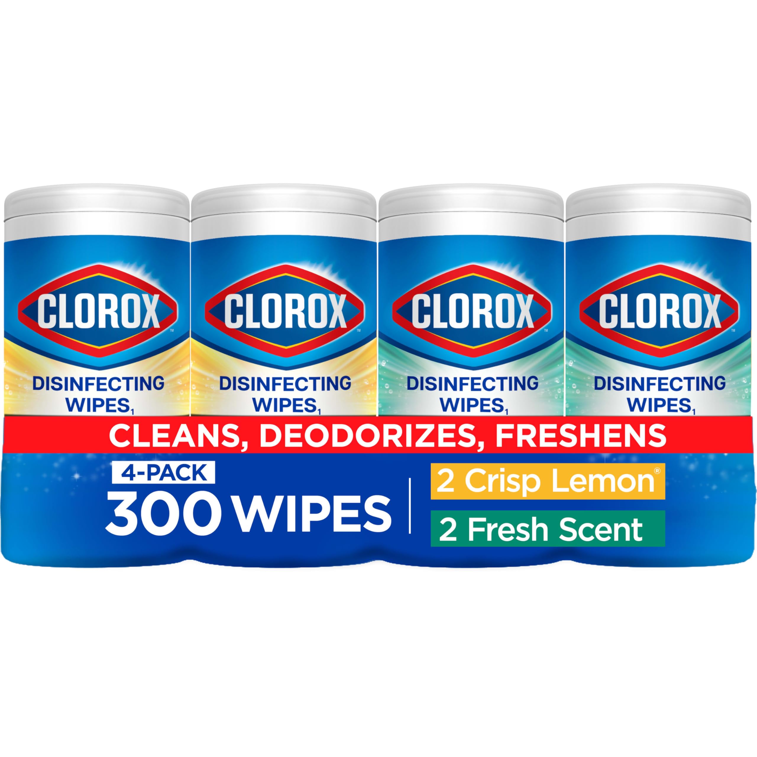 Buy now Clorox Disinfecting Cleaning Wipes Variety Pack, 75 Count Each, Pack of 4 (Package May Vary) 75 Count (Pack of 4) at indiglob india