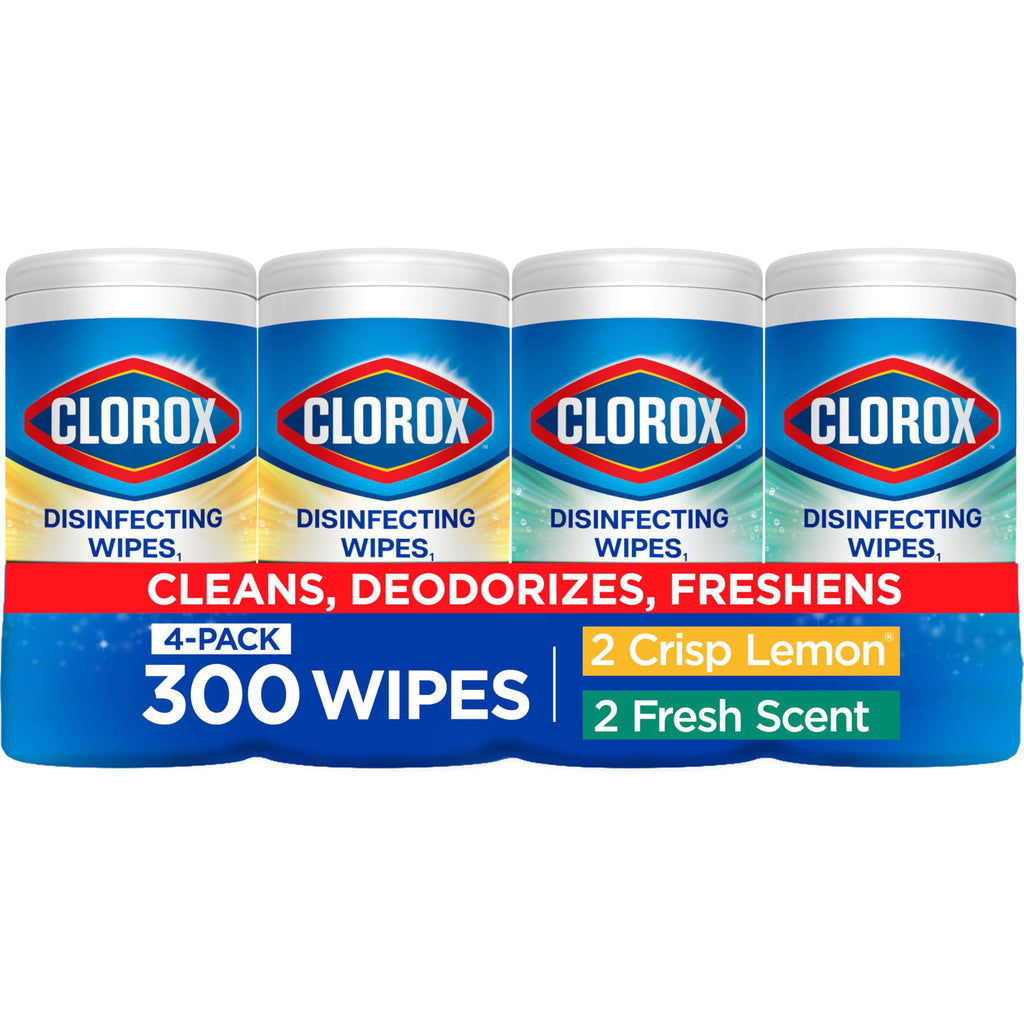 Buy now Clorox Disinfecting Cleaning Wipes Variety Pack, 75 Count Each, Pack of 4 (Package May Vary) at indiglob india