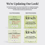 Buy now Kitsch Clarifying Tea Tree Shampoo and Conditioner Set â€“ Shampoo & Conditioner Bar for Women and Men, Scalp & Oil Control Hair Care â€“ Free of Paraben, Sulfate & Silicone â€“ Made in USA - 2 pcs at indiglob india