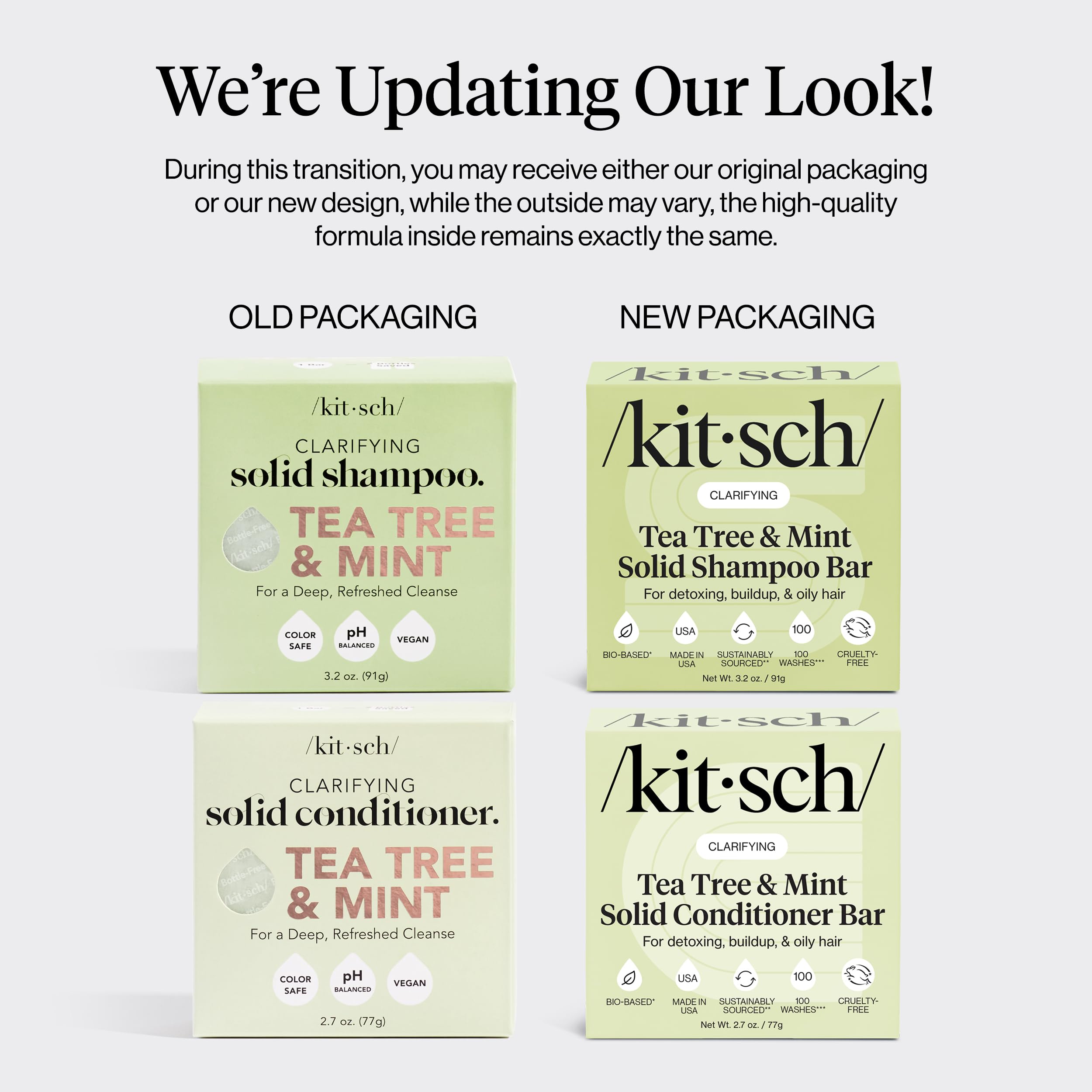 Buy now Kitsch Clarifying Tea Tree Shampoo and Conditioner Set â€“ Shampoo & Conditioner Bar for Women and Men, Scalp & Oil Control Hair Care â€“ Free of Paraben, Sulfate & Silicone â€“ Made in USA - 2 pcs at indiglob india