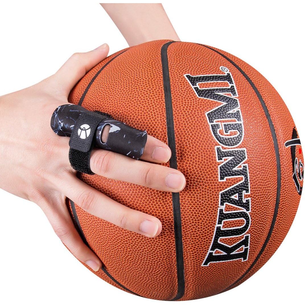 Buy now Kuangmi Finger Sleeve Support Protector Finger Splint Brace Use for Pain Relief and Preventing Sports Injuriesï¼ˆS/M, Blue L XL(Pack of 2) Black at indiglob india