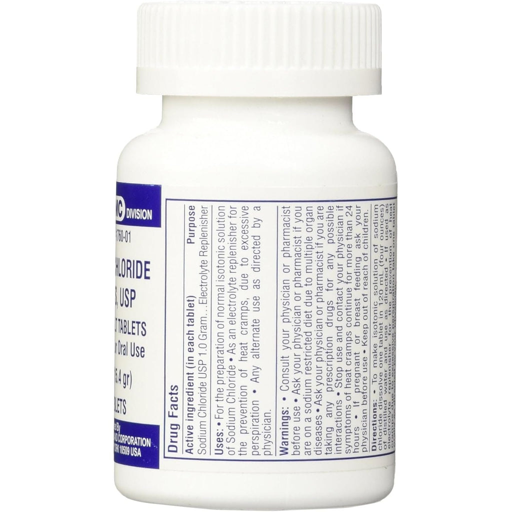 Buy now Sodium Chloride Tablets 1 Gm, USP Normal Salt Tablets - 100 Tablets at indiglob india