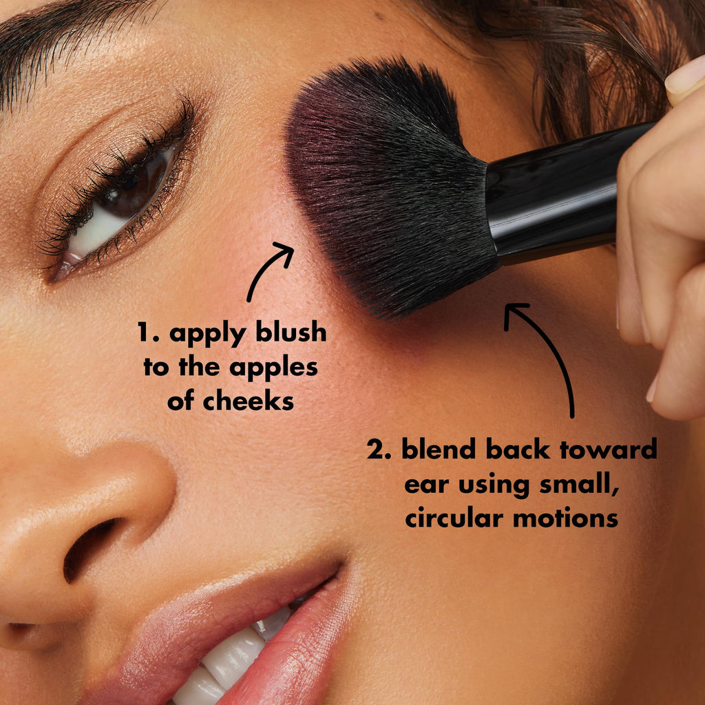 e.l.f. Angled Blush Brush, Face Makeup Brush For A Sculpted Look, Great For Cream, Liquid Or Powder Blush, Bronzers & more, Vegan & Cruelty-Free