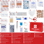 150 Piece Small First Aid Kit Portable Emergency Bag Compact Medical Kit