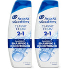 Head & Shoulders Classic Clean 2-in-1 Anti-Dandruff Shampoo and Conditioner, Travel Size, 72-Hour Protection, 8.45 fl oz